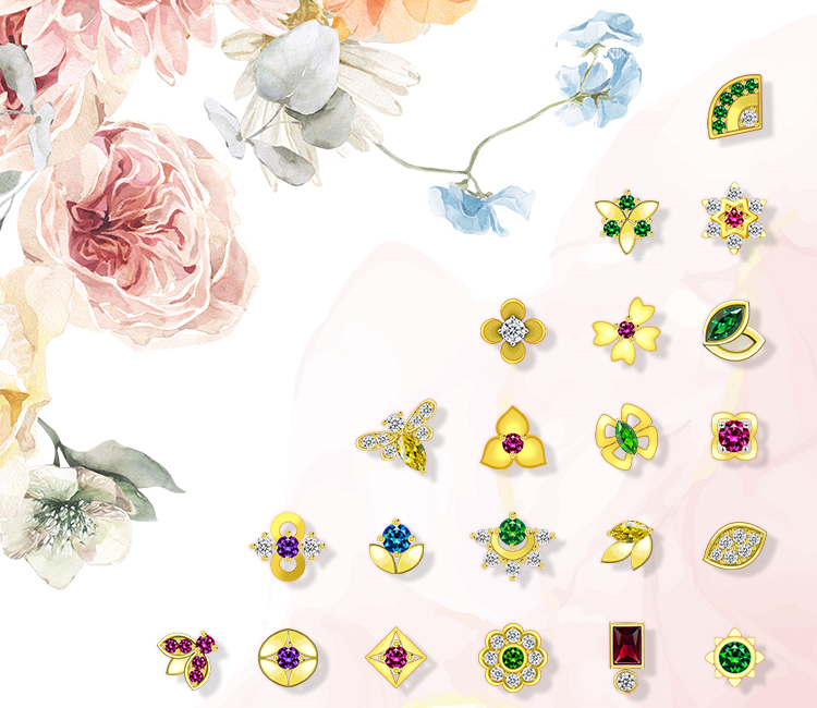 The style and design of threadless jewelry The style and design of threadless jewelry