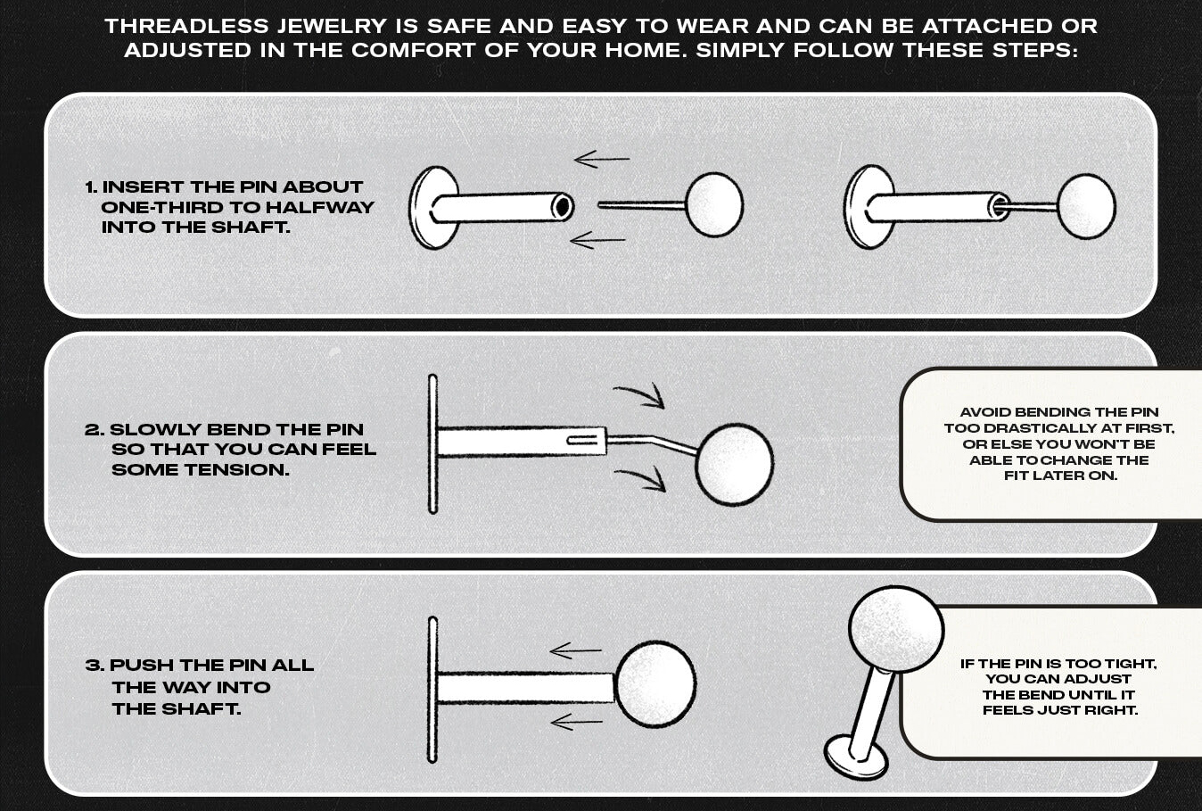Threadless Jewelry Guide Threadless Jewelry Guide