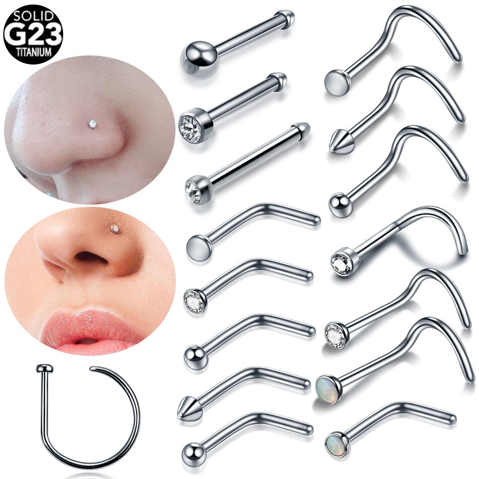 Different Shape of Titanium Nose Stud Different Shape of Titanium Nose Stud