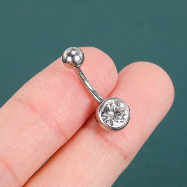 Zircon Belly Button Rings Titanium Belly Ring Piercing Factory