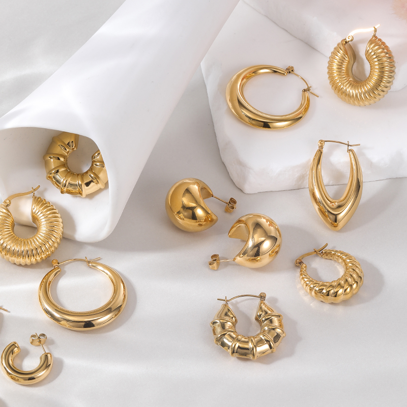 chunky and oversized earring chunky and oversized earring