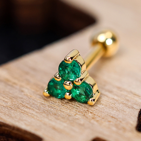 Surface Tragus Piercing Jewelry 14k Gold Earrings Wholesale Factory