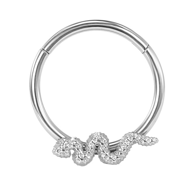 Stainless Steel Diamond Snake Delicate Nose Ring