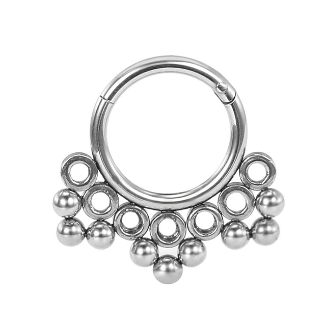 Stainless Steel Pendant Hasite Open Nose Ring