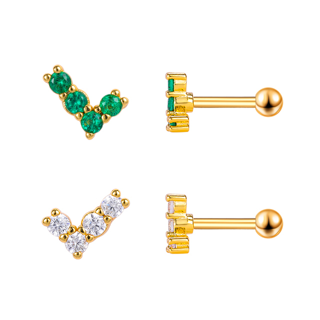 Upper Ear Piercing Threadless Helix Earrings Stud Custom Design