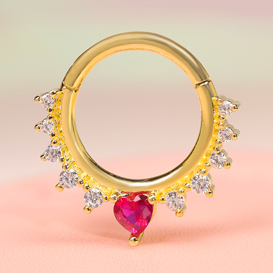 Pink Bubble Trend Sparkling Custom Pierced Ear Lobe Stud Earrings