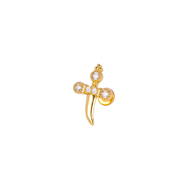 Stainless Steel Fangs Delicate Beautiful Lady Lip Ring