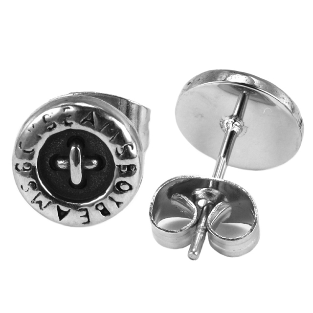 Stainless Steel Ring Delicate Stud Earrings