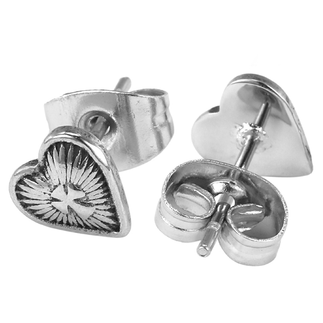 Stainless Steel Love Exquisite Creative Design Ear Bone Stud Ear Pin