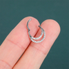 Titanium Diamond Chain Link Nose Ring Pierced Nose Ring Wholesale