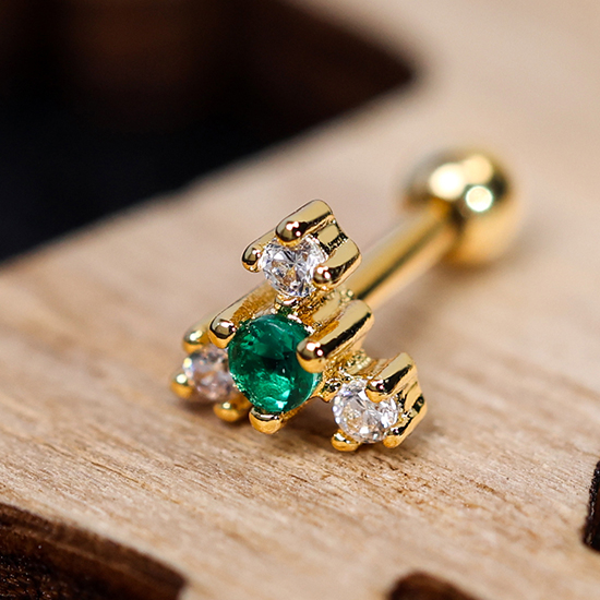 Ear Upper Lobe Piercing Jewelry Diamond Earrings OEM Design