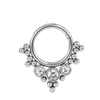Stainless Steel Opalite Body Piercing Nose Ring