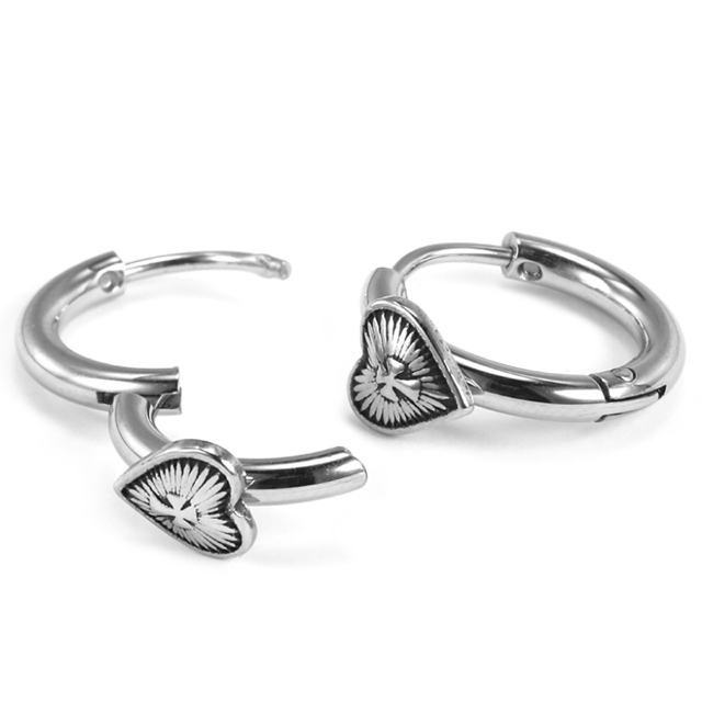 Stainless Steel Exquisite Love Carving Buckle Ring Manufacturer Wholesale