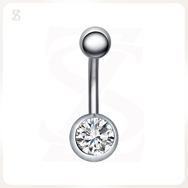 Zircon Belly Button Rings Titanium Belly Ring Piercing Factory