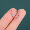 Titanium Hinged Hoop Nose Ring Piercing Titanium Hinged Nose Ring OEM