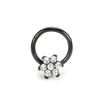 BH001 316 Stainless Steel Flower Clicker Segment Ring