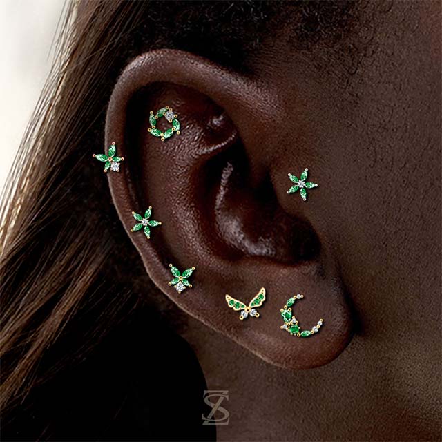 Different Ear Piercings Jewelry Anti Tragus Lobe Piercing Wholesale