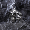 Stainless Steel Grim Skull Cool Men's Ring Exclusive Design