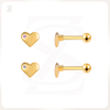 Pink Bubble Series Lovely Heart Shape Cartilage Earrings Jewelry Wholesale