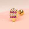 Pink Bubble Series Cute Ice Cream Cartilage Earrings Jewelry Wholesale