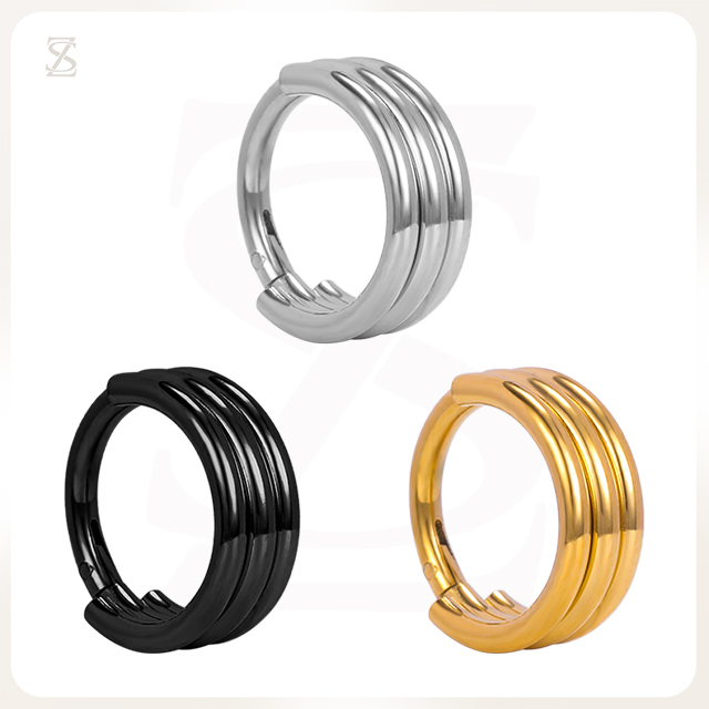 Titanium European and American style simple nose ring wholesale