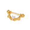 Gold Plated Male Nipple Piercing Nipple Jewelry Factory