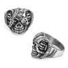 Stainless Steel One Eye Skull Ferocious Ring Wholesale