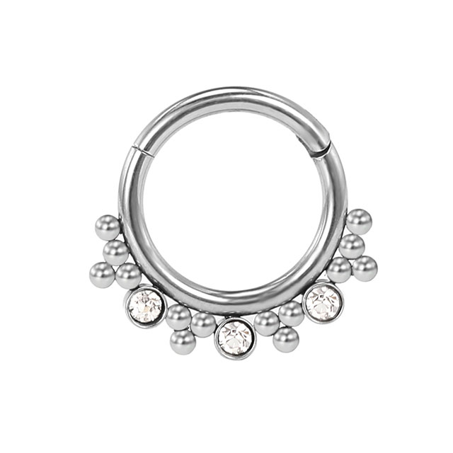 Stainless Steel Pendant Hasite Open Nose Ring