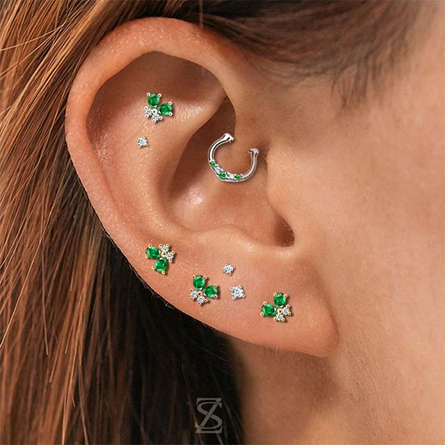 Butterfly Diamond Stud Earrings Stainless Steel Earrings Design OEM