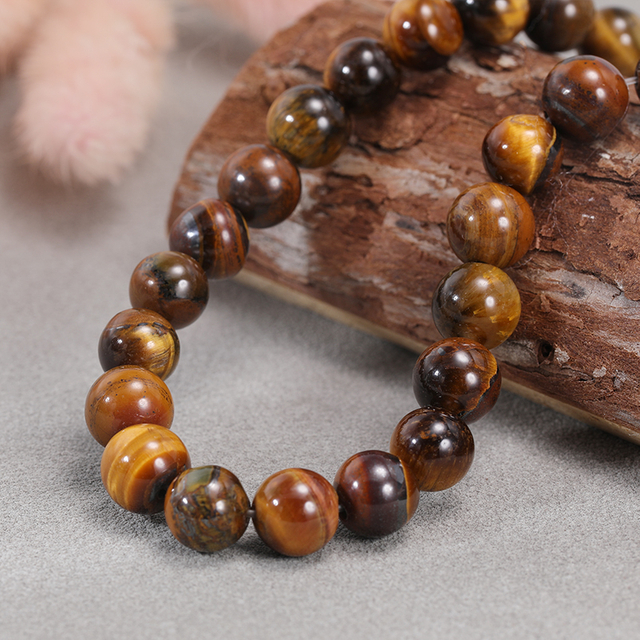 Tiger Eye Stone Bead For Jewelry Making 6/8mm NPJ001YE-NS8