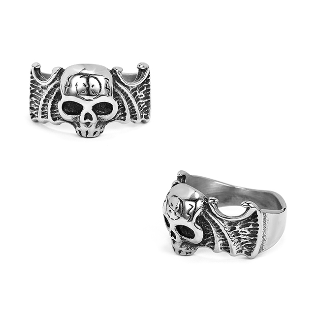 Stainless Steel Devil Skull Youth Ring