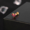 Stainless Steel Ear Piercing Butterfly Pink Series NEG004