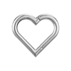 Hollow Heart Shape Septum Nose Ring For Women 8MM NBH010SR-ST8