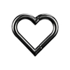 Hollow Heart Shape Septum Nose Ring For Women 8MM NBH010SR-ST8