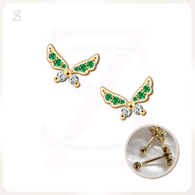 Double Helix Piercing Butterfly Tragus Piercing Jewelry Unique Design