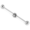 Stainless Steel Sakura Carved Diamond Popular Industrial Barbell Wholesale