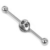 Stainless Steel Skull Popular Industrial Barbell Wholesale Design