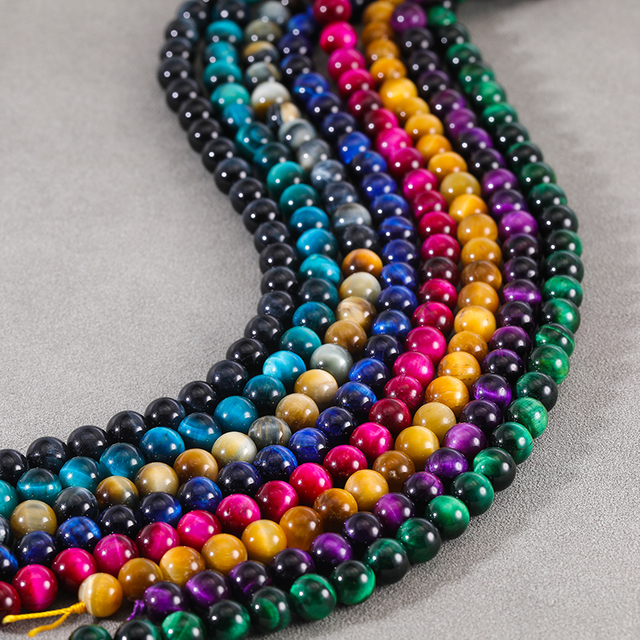 6/8mm Crystal Healing Gemstone Bead For Jewelry Making NPJ003LB-NS8