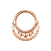 Double Layer Around Bead Body Nose Piercing Jewelry NBH007SR-ST8