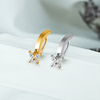 Cherry Cross Flower Star Charm Navel Button Rings QHSB-00153GD