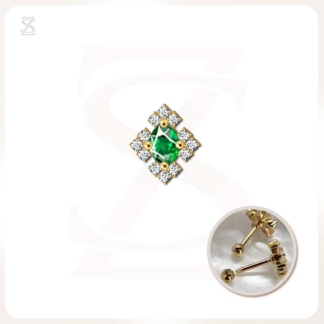 Double Cartilage Piercing Jewelry Tribal Scoop Piercing Factory Design