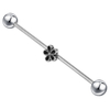 Stainless Steel Sakura Carved Diamond Popular Industrial Barbell Wholesale