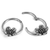Stainless Steel Small Flower Delicate Pattern Durable Buckle