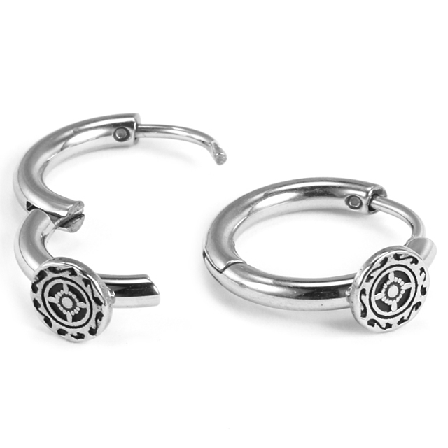Stainless Steel Disc Delicate Pattern Durable Buckle