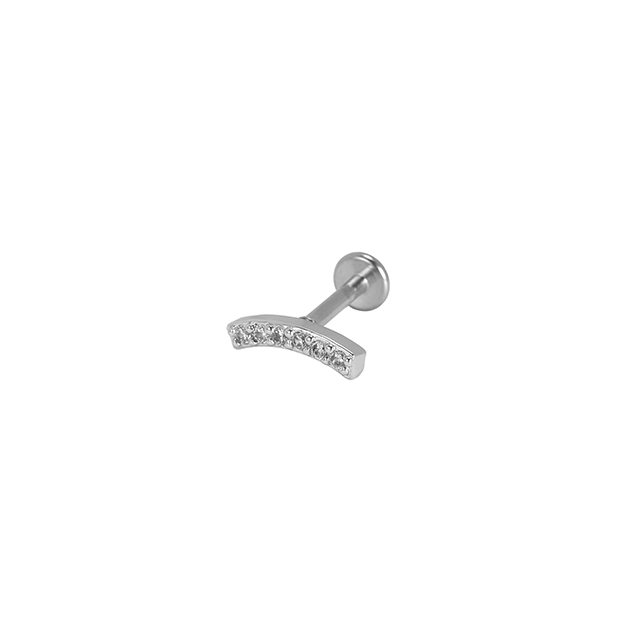 Stainless Steel Simple Creative Design Ladies Lip Ring