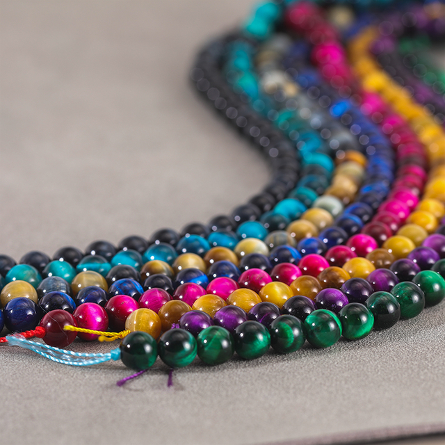 6/8mm Crystal Healing Gemstone Bead For Jewelry Making NPJ003LB-NS8