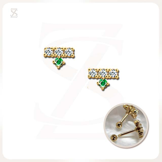 Cartilage Ear Piercing Second Lobe Body Piercing Jewelry ZS Factory