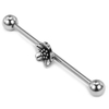 Stainless Steel Sakura Carved Diamond Popular Industrial Barbell Wholesale