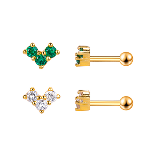 Body Heart Helix Earring Surgical Steel Tragus Earrings OEM ODM