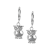 ER003 316 Stainless Steel Little Zircon Heart Pendant Earrings